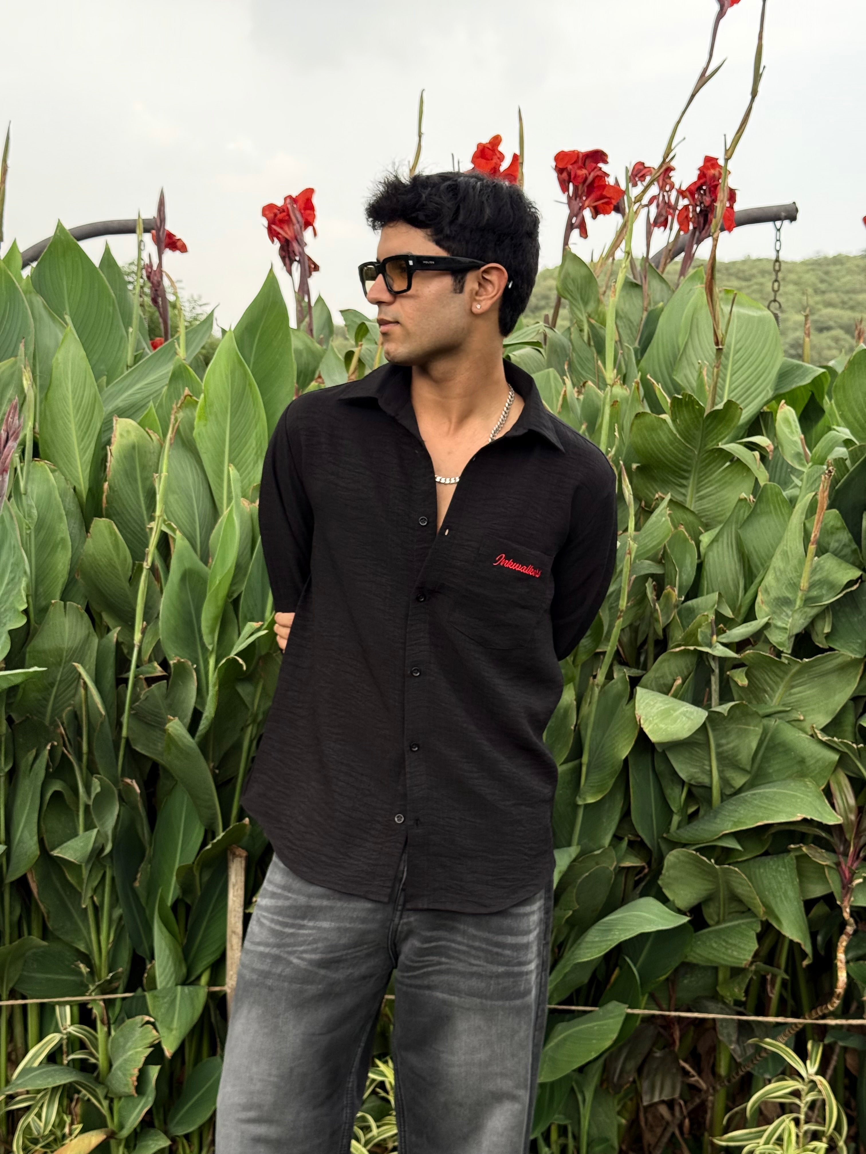 MIDNIGHT LINEN SHIRT