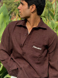 MOCHA LINEN SHIRT