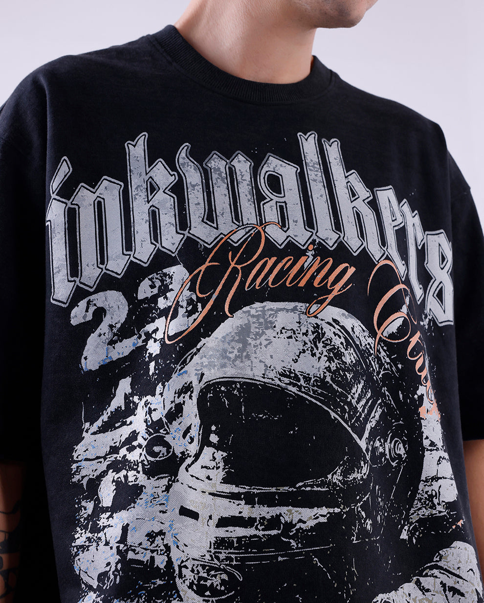 THE GEAR UP TEE - BLACK WASHED