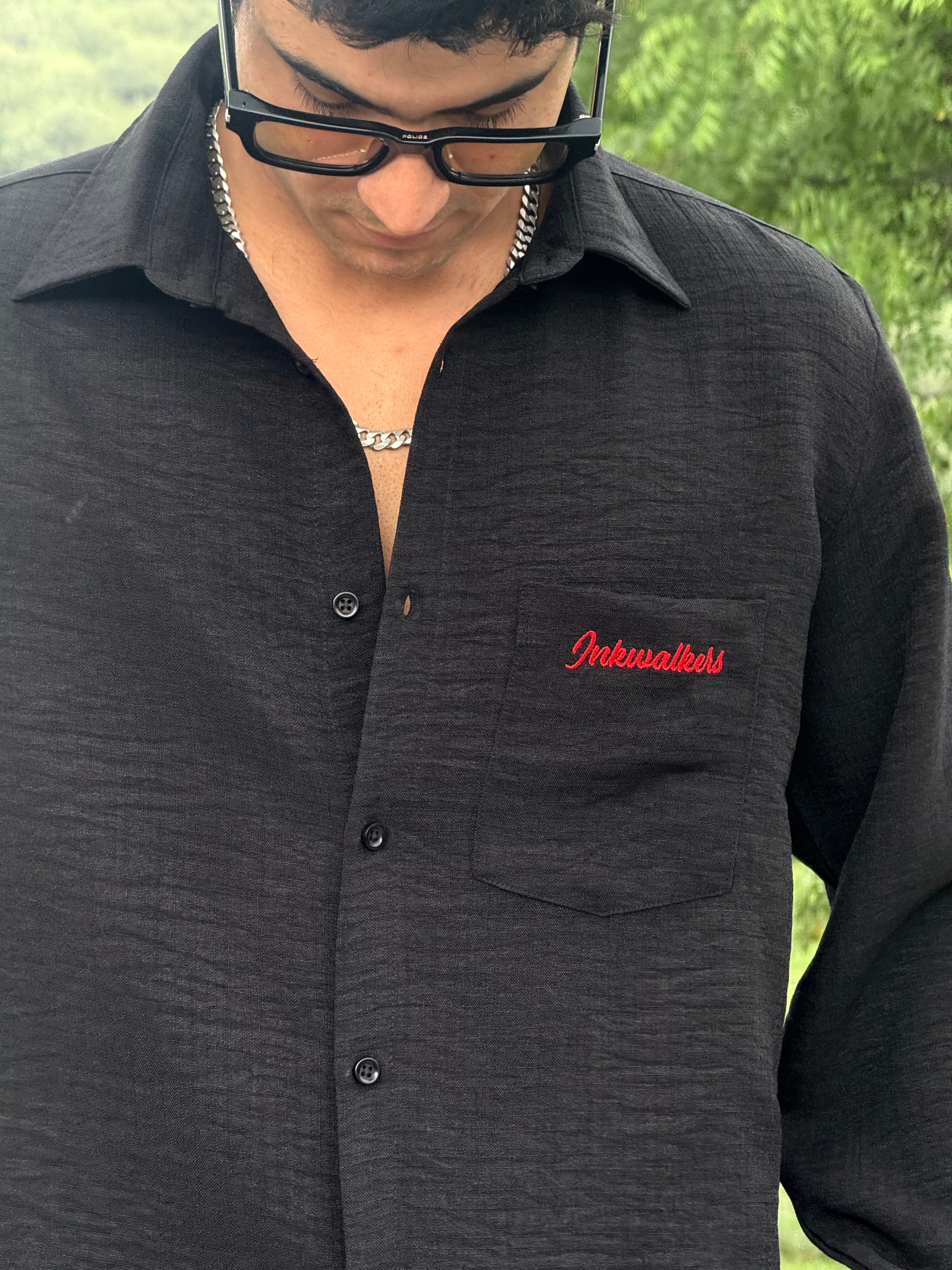 MIDNIGHT LINEN SHIRT